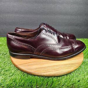 Allen Edmonds Chester Shoes Mens 14 D Oxblood Burgundy Leather Oxford Wingtip